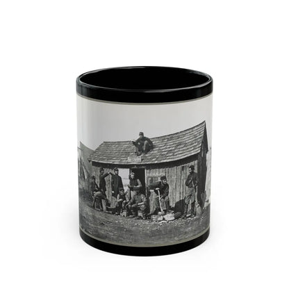 Pine Cottage , Civil War Soldiers Winter Quarters (U.S. Civil War) Black Coffee Mug-11oz-Go Mug Yourself