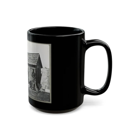 Pine Cottage , Civil War Soldiers Winter Quarters (U.S. Civil War) Black Coffee Mug-Go Mug Yourself