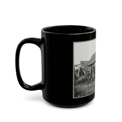 Pine Cottage , Civil War Soldiers Winter Quarters (U.S. Civil War) Black Coffee Mug-Go Mug Yourself