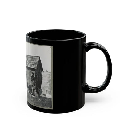 Pine Cottage , Civil War Soldiers Winter Quarters (U.S. Civil War) Black Coffee Mug-Go Mug Yourself