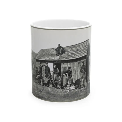 Pine Cottage , Civil War Soldiers Winter Quarters (U.S. Civil War) White Coffee Mug-11oz-Go Mug Yourself