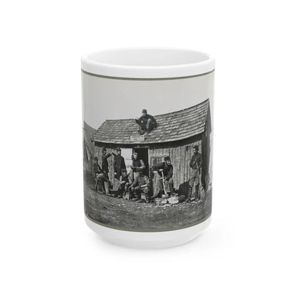 Pine Cottage , Civil War Soldiers Winter Quarters (U.S. Civil War) White Coffee Mug-15oz-Go Mug Yourself