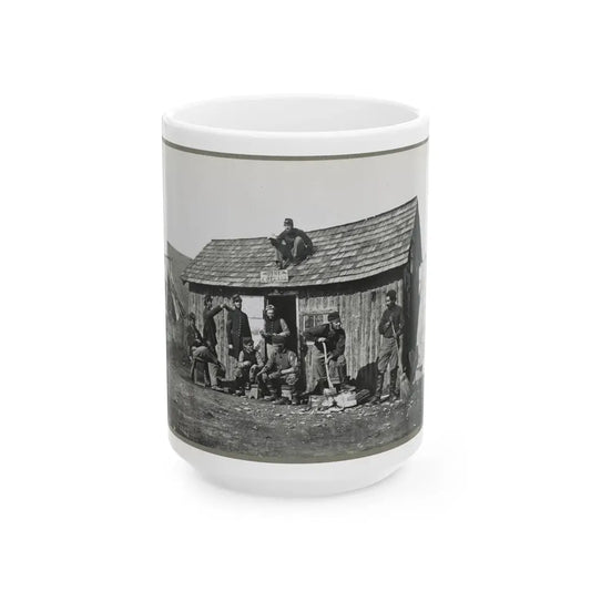 Pine Cottage , Civil War Soldiers Winter Quarters (U.S. Civil War) White Coffee Mug 15oz - Go Mug Yourself
