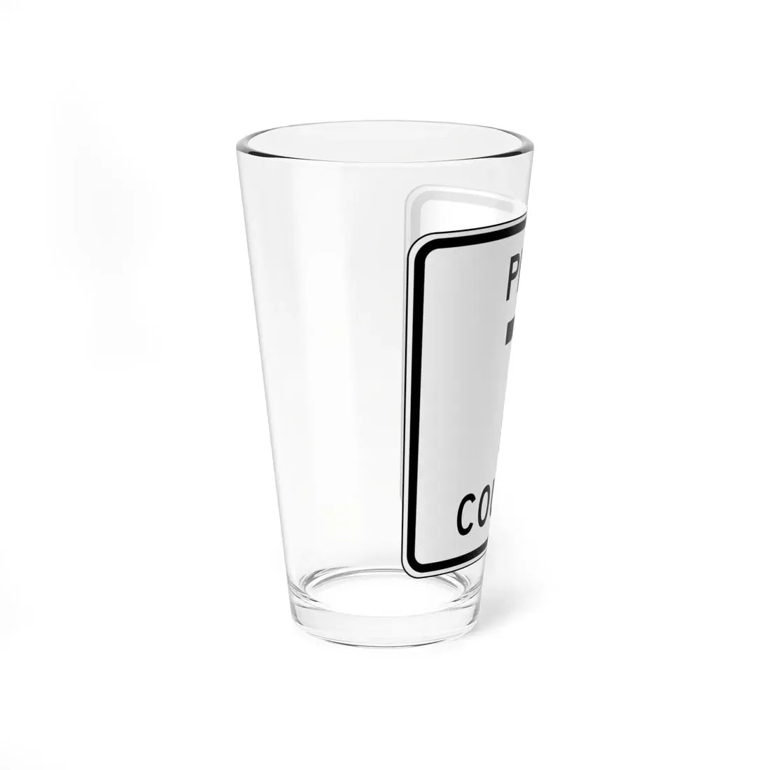 Pine County 7 MN (Minnesota) (Road Sign) Pint Glass 16oz - Go Mug Yourself