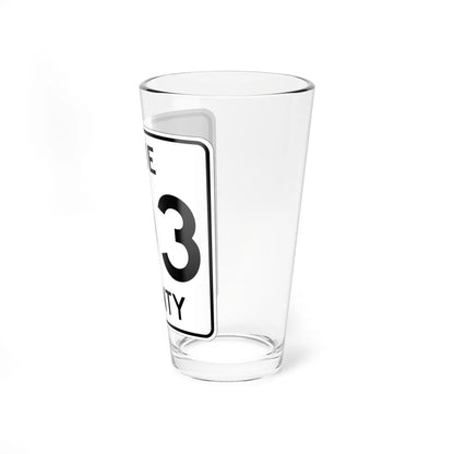 Pine County Route 103 MN (Minnesota) (Road Sign) Pint Glass 16oz - Go Mug Yourself