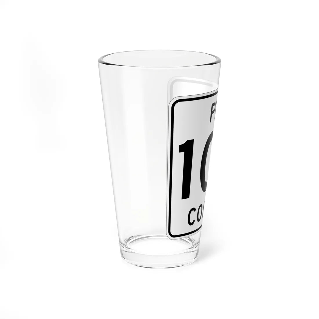 Pine County Route 103 MN (Minnesota) (Road Sign) Pint Glass 16oz - Go Mug Yourself