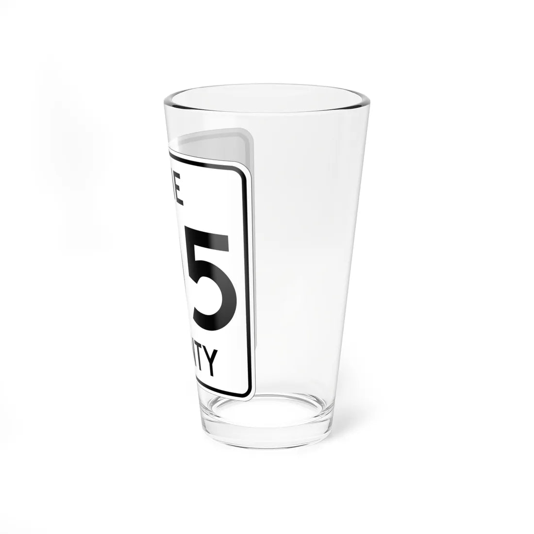 Pine County Route 105 MN (Minnesota) (Road Sign) Pint Glass 16oz - Go Mug Yourself