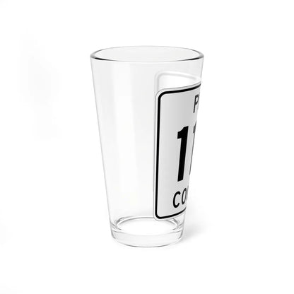 Pine County Route 117 MN (Minnesota) (Road Sign) Pint Glass 16oz - Go Mug Yourself