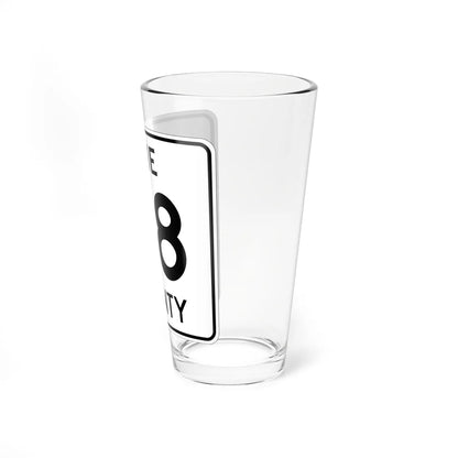 Pine County Route 118 MN (Minnesota) (Road Sign) Pint Glass 16oz - Go Mug Yourself