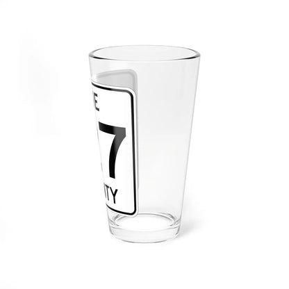 Pine County Route 127 MN (Minnesota) (Road Sign) Pint Glass 16oz - Go Mug Yourself