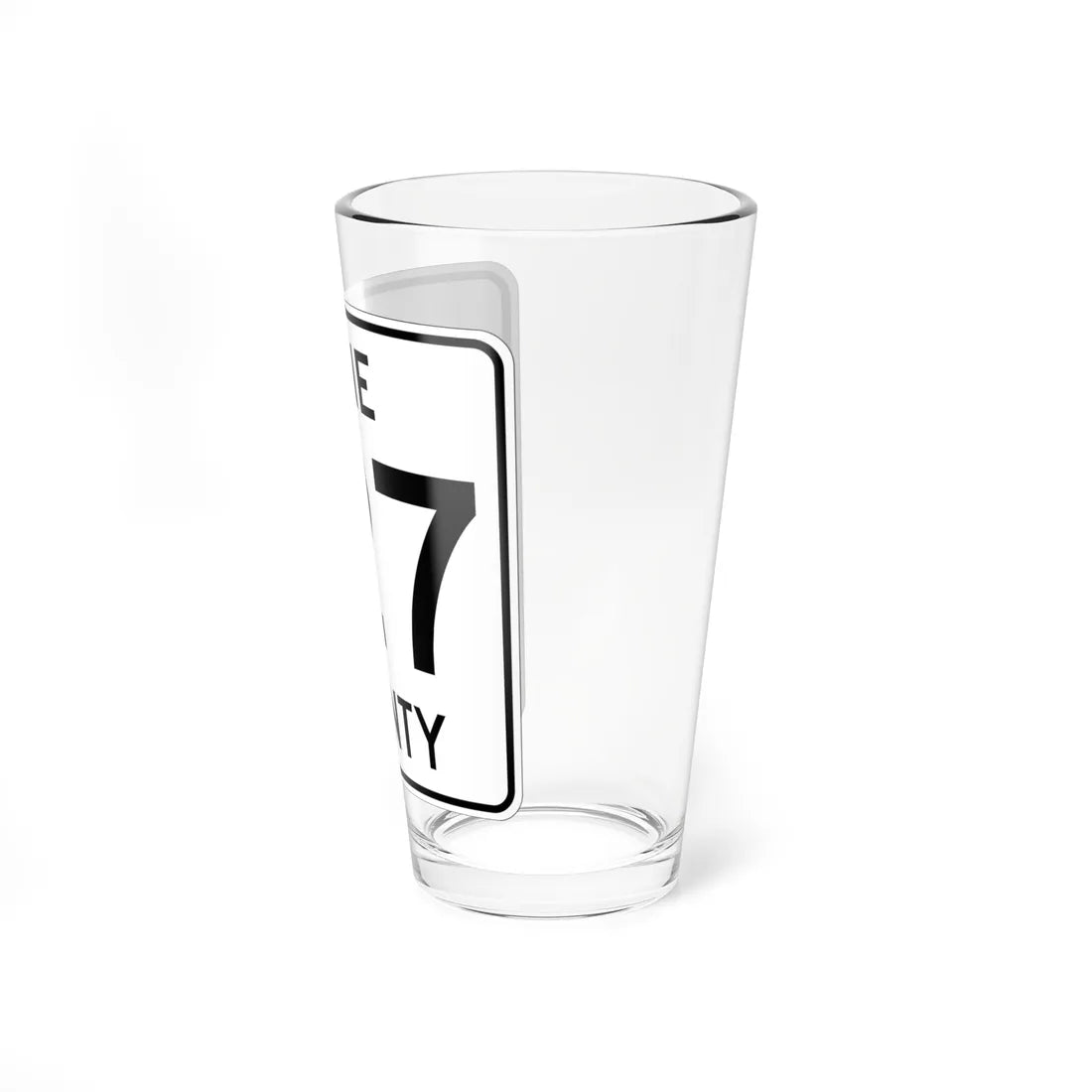 Pine County Route 127 MN (Minnesota) (Road Sign) Pint Glass 16oz - Go Mug Yourself