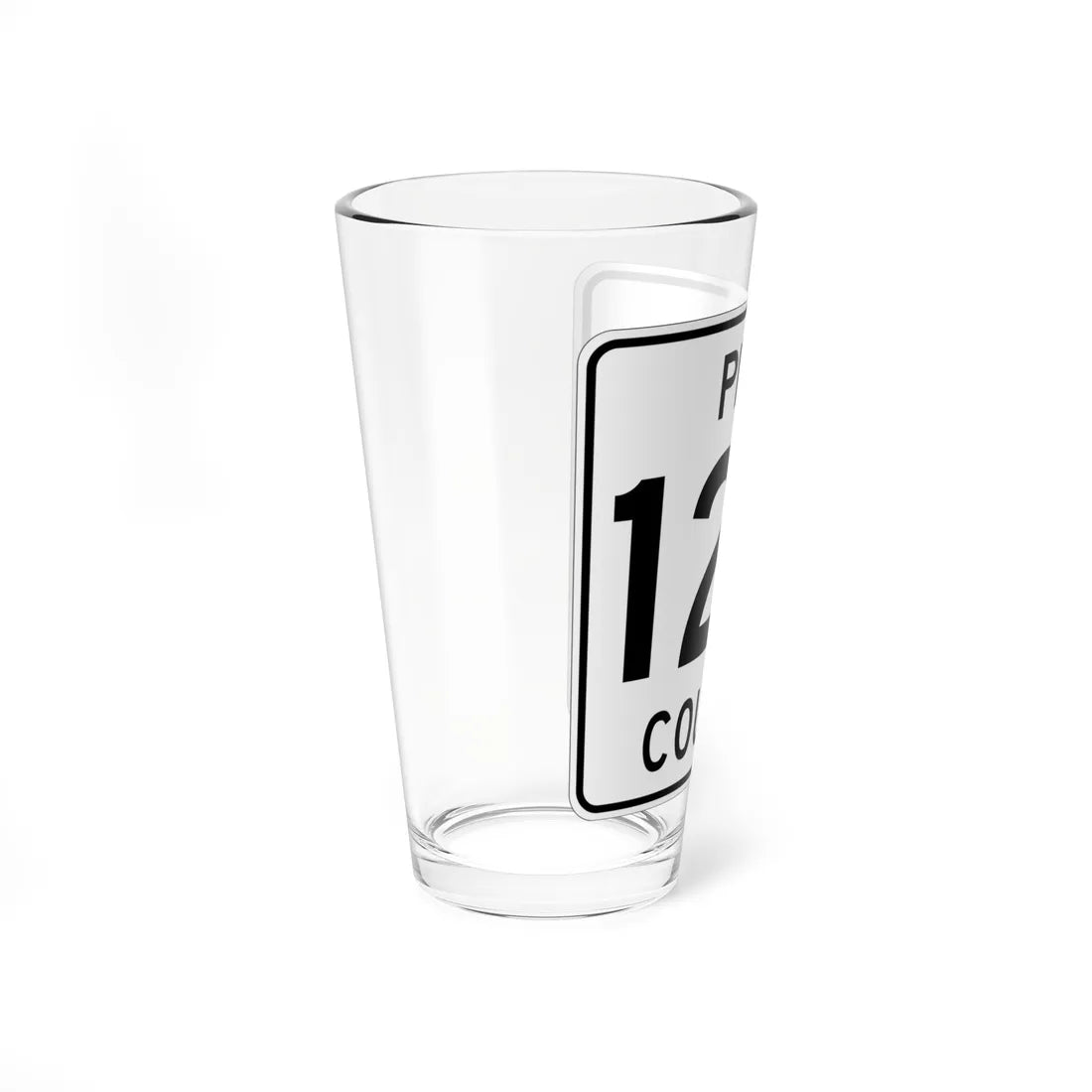 Pine County Route 129 MN (Minnesota) (Road Sign) Pint Glass 16oz - Go Mug Yourself
