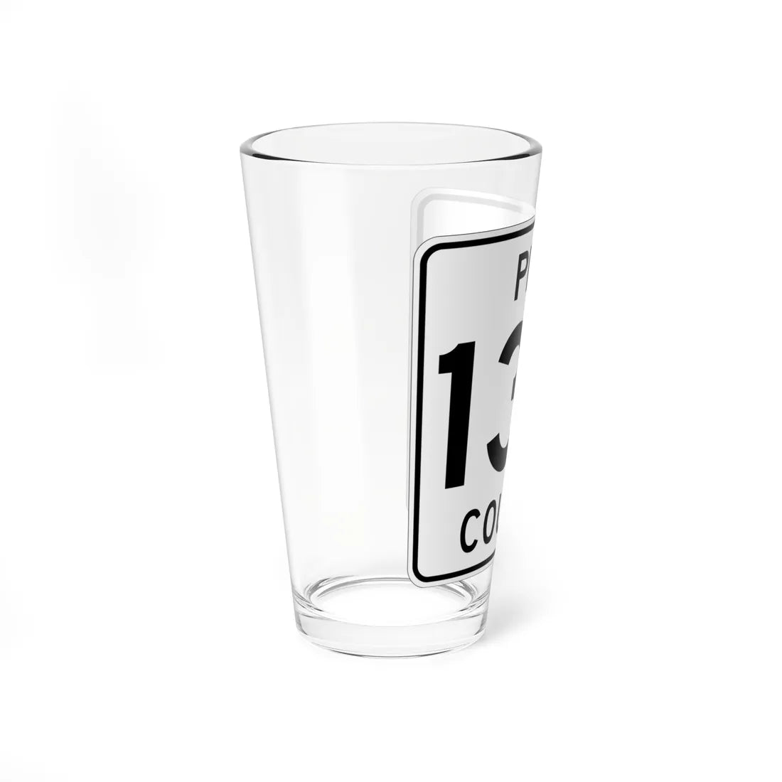 Pine County Route 130 MN (Minnesota) (Road Sign) Pint Glass 16oz - Go Mug Yourself