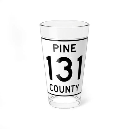 Pine County Route 131 MN (Minnesota) (Road Sign) Pint Glass 16oz 16oz - Go Mug Yourself