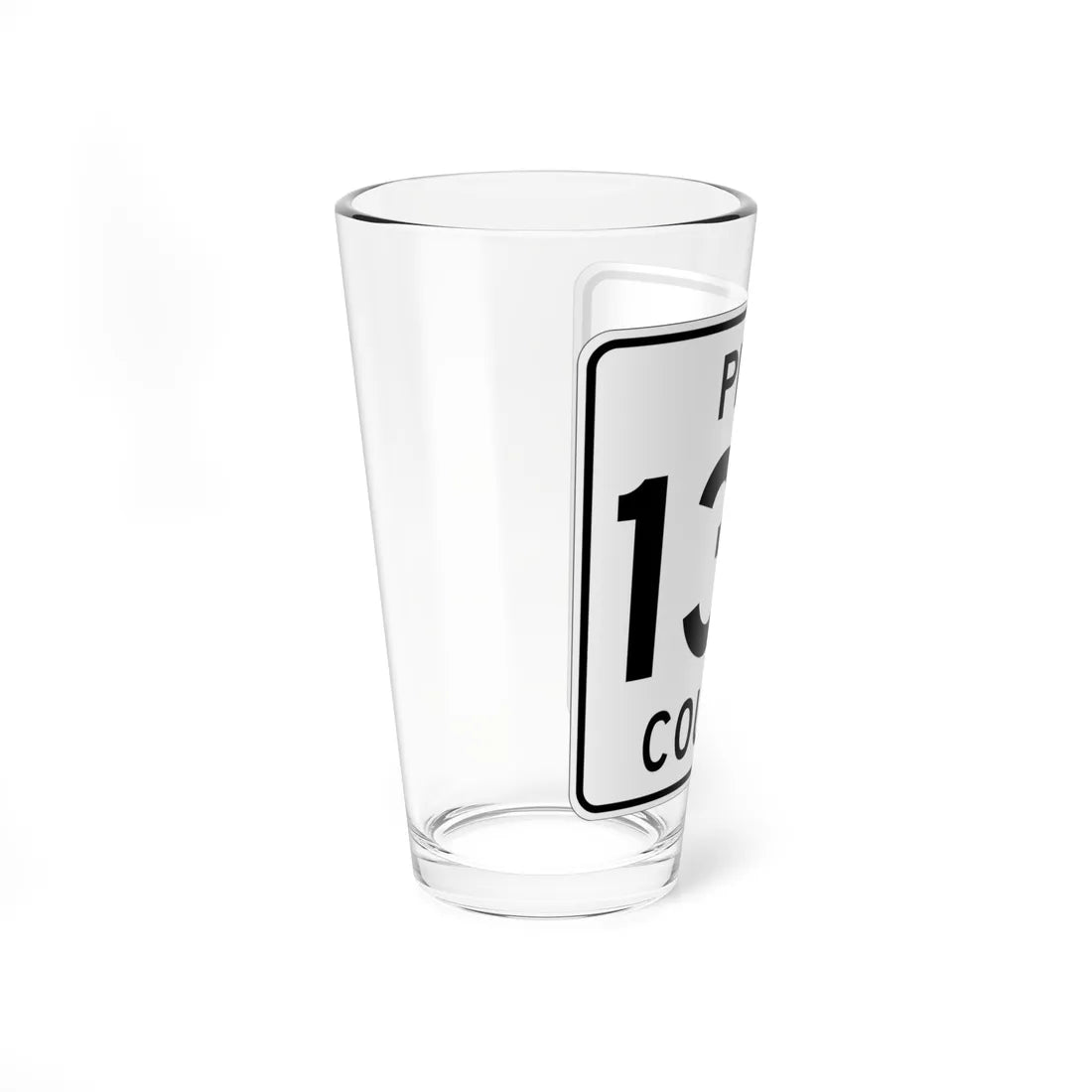 Pine County Route 133 MN (Minnesota) (Road Sign) Pint Glass 16oz - Go Mug Yourself