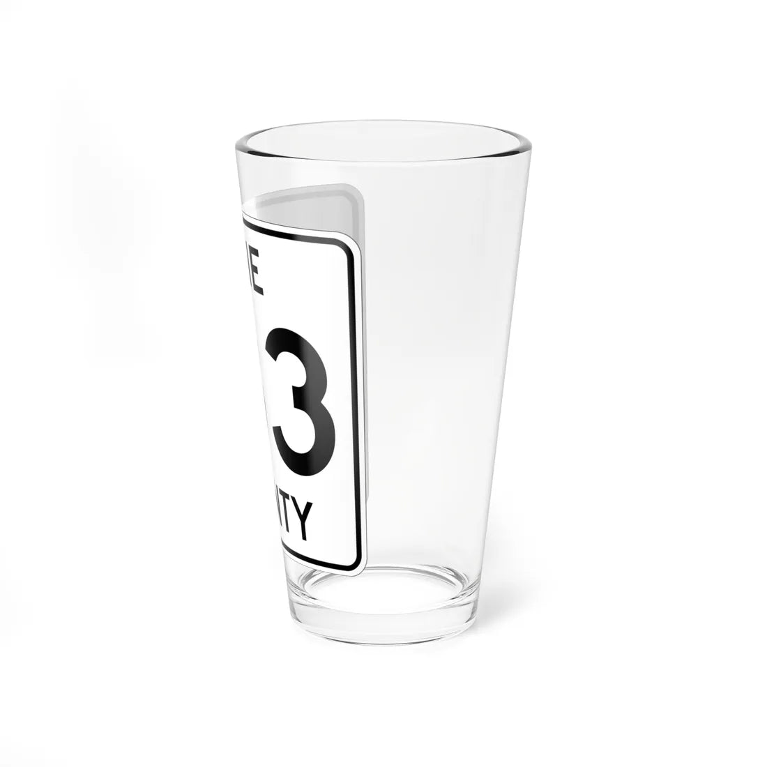 Pine County Route 133 MN (Minnesota) (Road Sign) Pint Glass 16oz - Go Mug Yourself