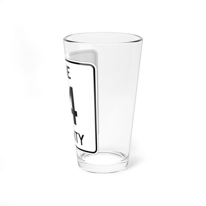 Pine County Route 14 MN (Minnesota) (Road Sign) Pint Glass 16oz - Go Mug Yourself