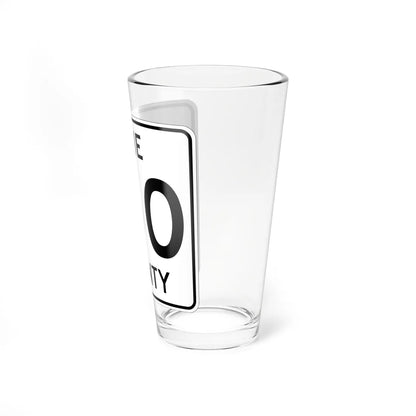 Pine County Route 150 MN (Minnesota) (Road Sign) Pint Glass 16oz - Go Mug Yourself