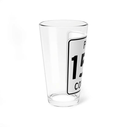 Pine County Route 153 MN (Minnesota) (Road Sign) Pint Glass 16oz - Go Mug Yourself