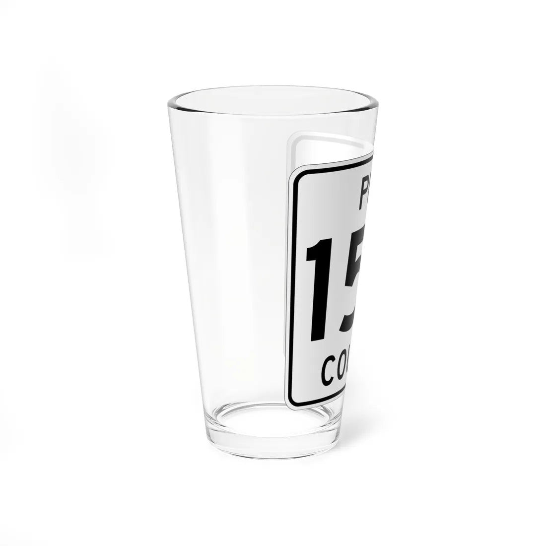 Pine County Route 154 MN (Minnesota) (Road Sign) Pint Glass 16oz - Go Mug Yourself