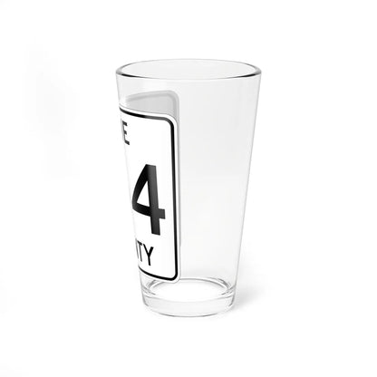 Pine County Route 154 MN (Minnesota) (Road Sign) Pint Glass 16oz - Go Mug Yourself