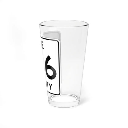 Pine County Route 156 MN (Minnesota) (Road Sign) Pint Glass 16oz - Go Mug Yourself