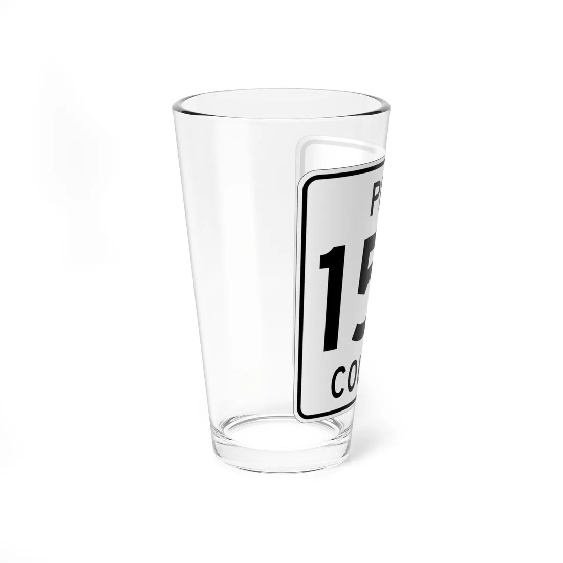 Pine County Route 157 MN (Minnesota) (Road Sign) Pint Glass 16oz - Go Mug Yourself