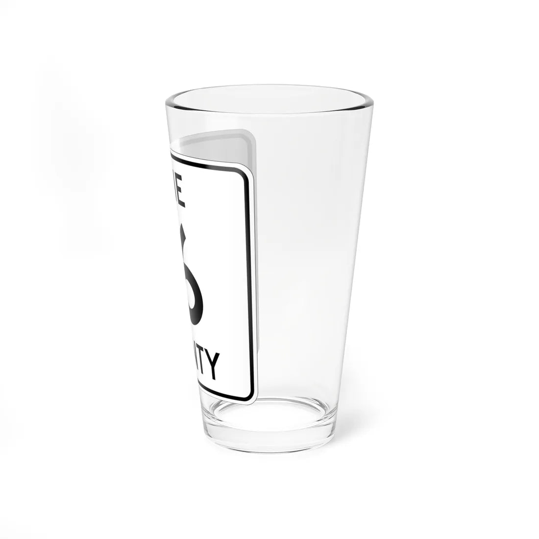 Pine County Route 16 MN (Minnesota) (Road Sign) Pint Glass 16oz - Go Mug Yourself