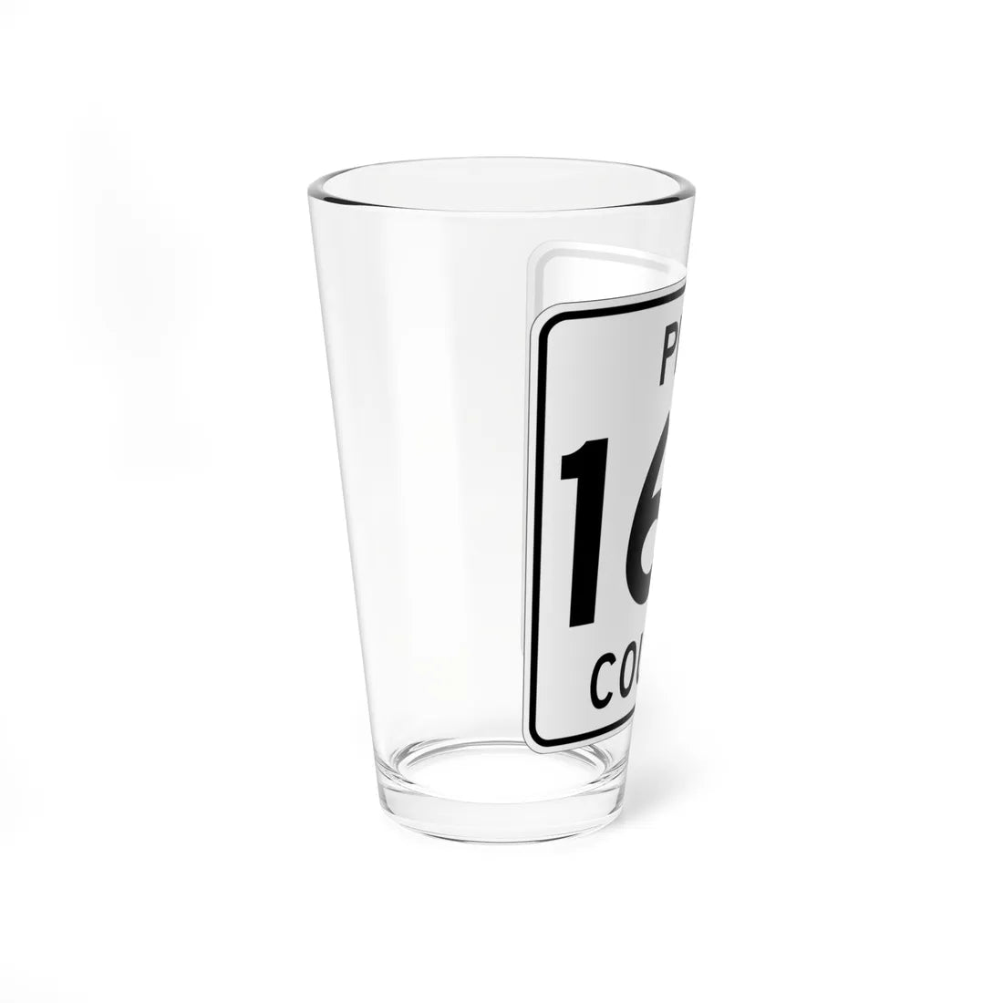 Pine County Route 160 MN (Minnesota) (Road Sign) Pint Glass 16oz - Go Mug Yourself
