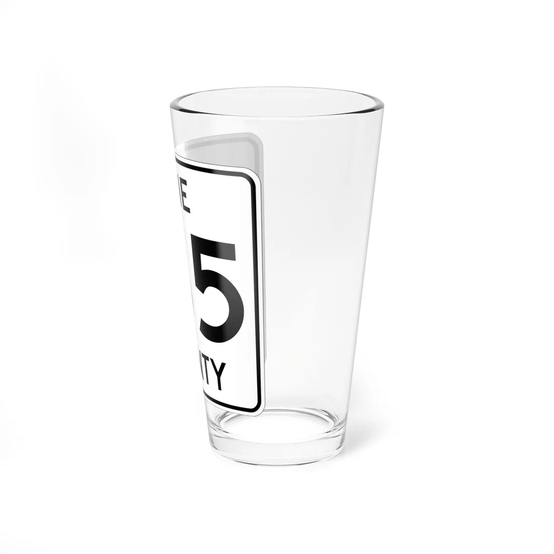 Pine County Route 165 MN (Minnesota) (Road Sign) Pint Glass 16oz - Go Mug Yourself
