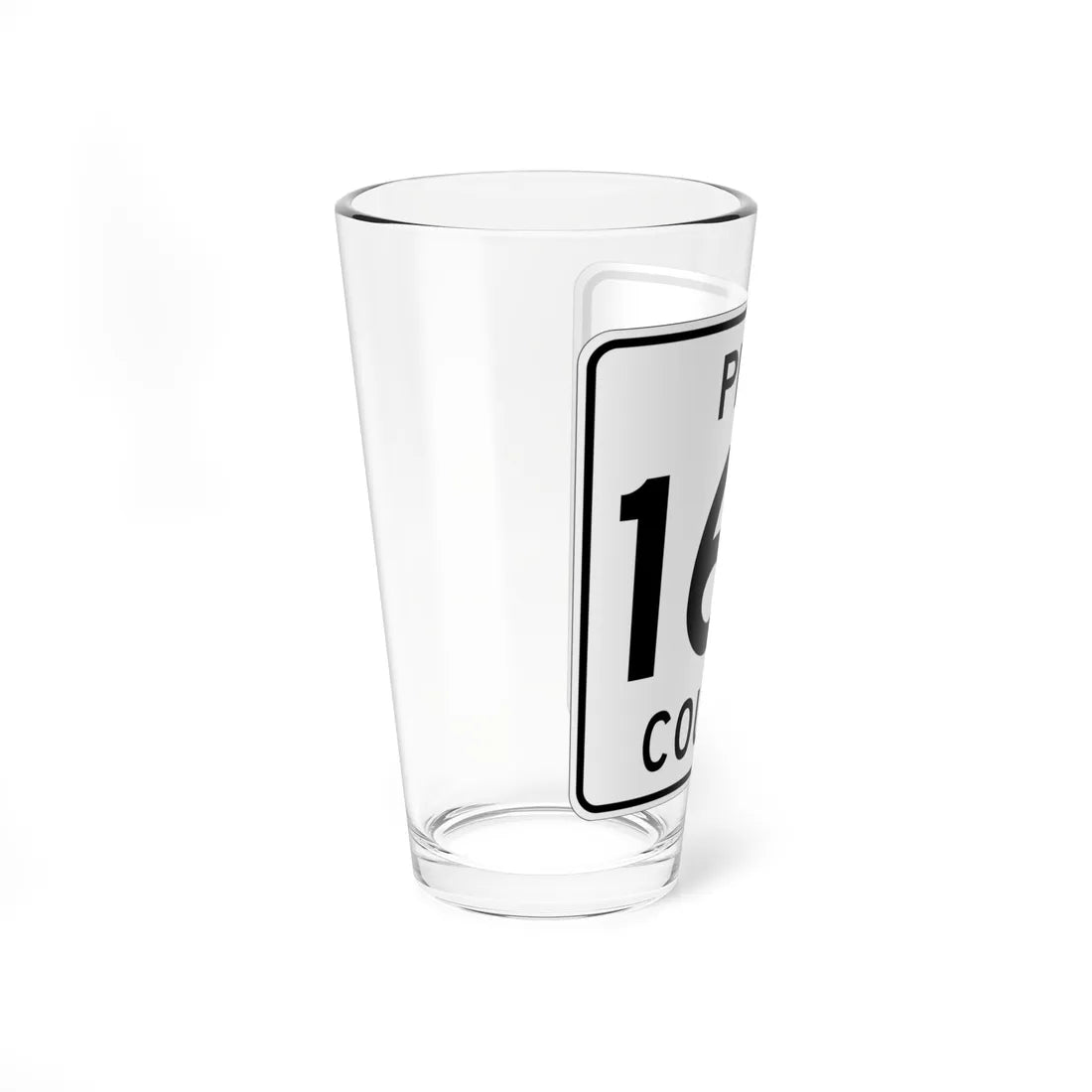 Pine County Route 167 MN (Minnesota) (Road Sign) Pint Glass 16oz - Go Mug Yourself