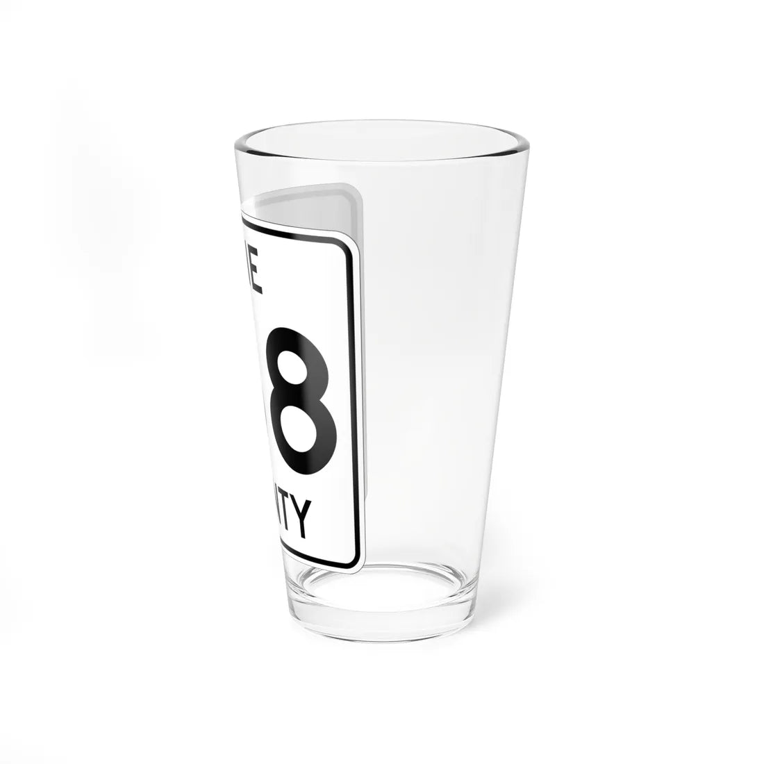 Pine County Route 168 MN (Minnesota) (Road Sign) Pint Glass 16oz - Go Mug Yourself
