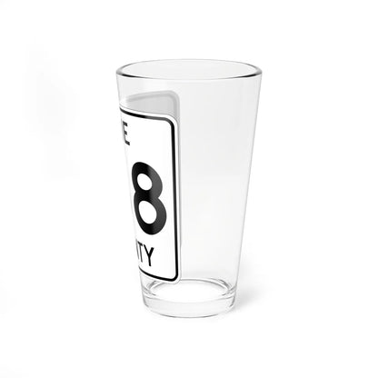 Pine County Route 168 MN (Minnesota) (Road Sign) Pint Glass 16oz - Go Mug Yourself