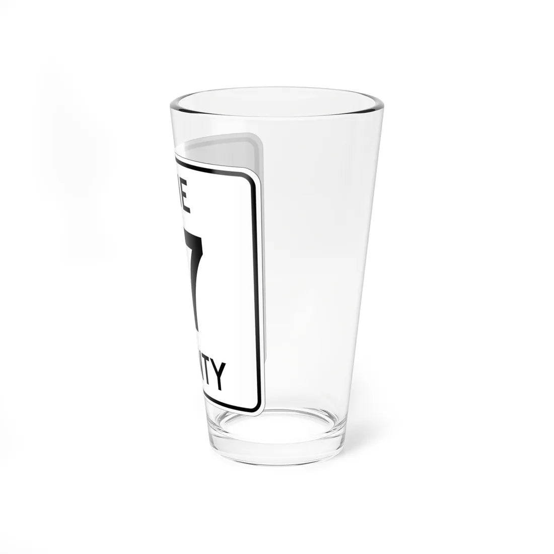 Pine County Route 17 MN (Minnesota) (Road Sign) Pint Glass 16oz - Go Mug Yourself