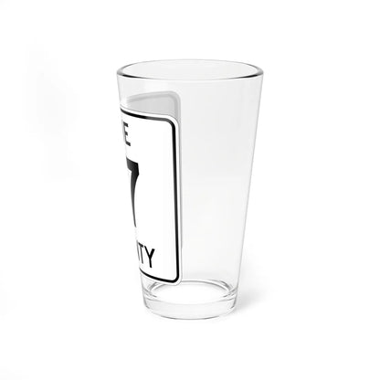 Pine County Route 17 MN (Minnesota) (Road Sign) Pint Glass 16oz - Go Mug Yourself