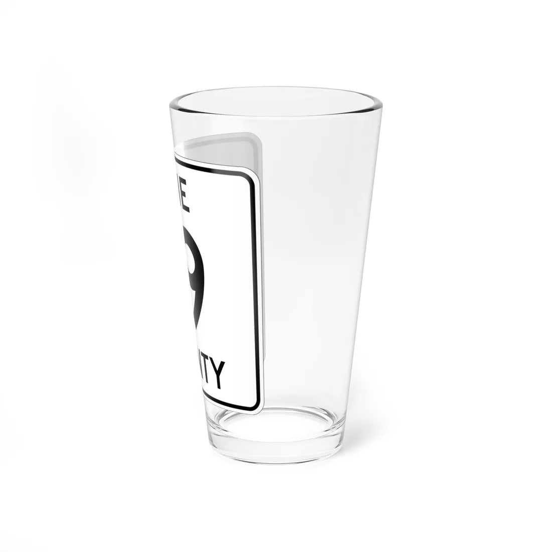 Pine County Route 19 MN (Minnesota) (Road Sign) Pint Glass 16oz - Go Mug Yourself