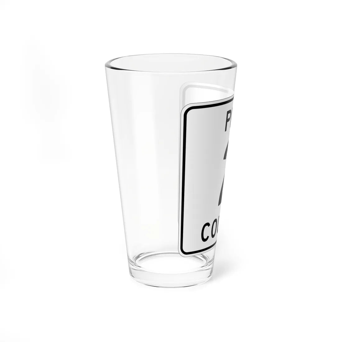 Pine County Route 2 MN (Minnesota) (Road Sign) Pint Glass 16oz - Go Mug Yourself
