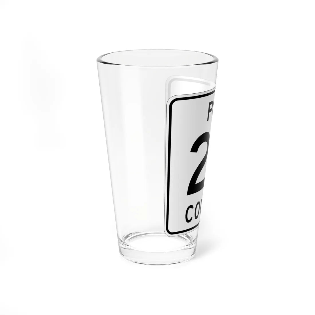 Pine County Route 23 MN (Minnesota) (Road Sign) Pint Glass 16oz - Go Mug Yourself