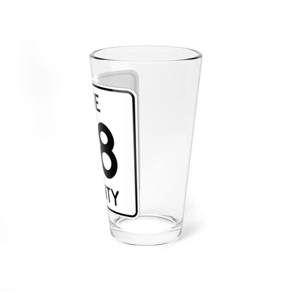 Pine County Route 28 MN (Minnesota) (Road Sign) Pint Glass 16oz - Go Mug Yourself