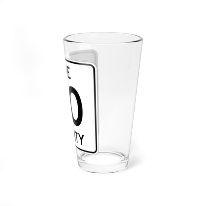 Pine County Route 30 MN (Minnesota) (Road Sign) Pint Glass 16oz - Go Mug Yourself