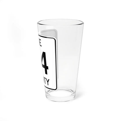 Pine County Route 34 MN (Minnesota) (Road Sign) Pint Glass 16oz - Go Mug Yourself