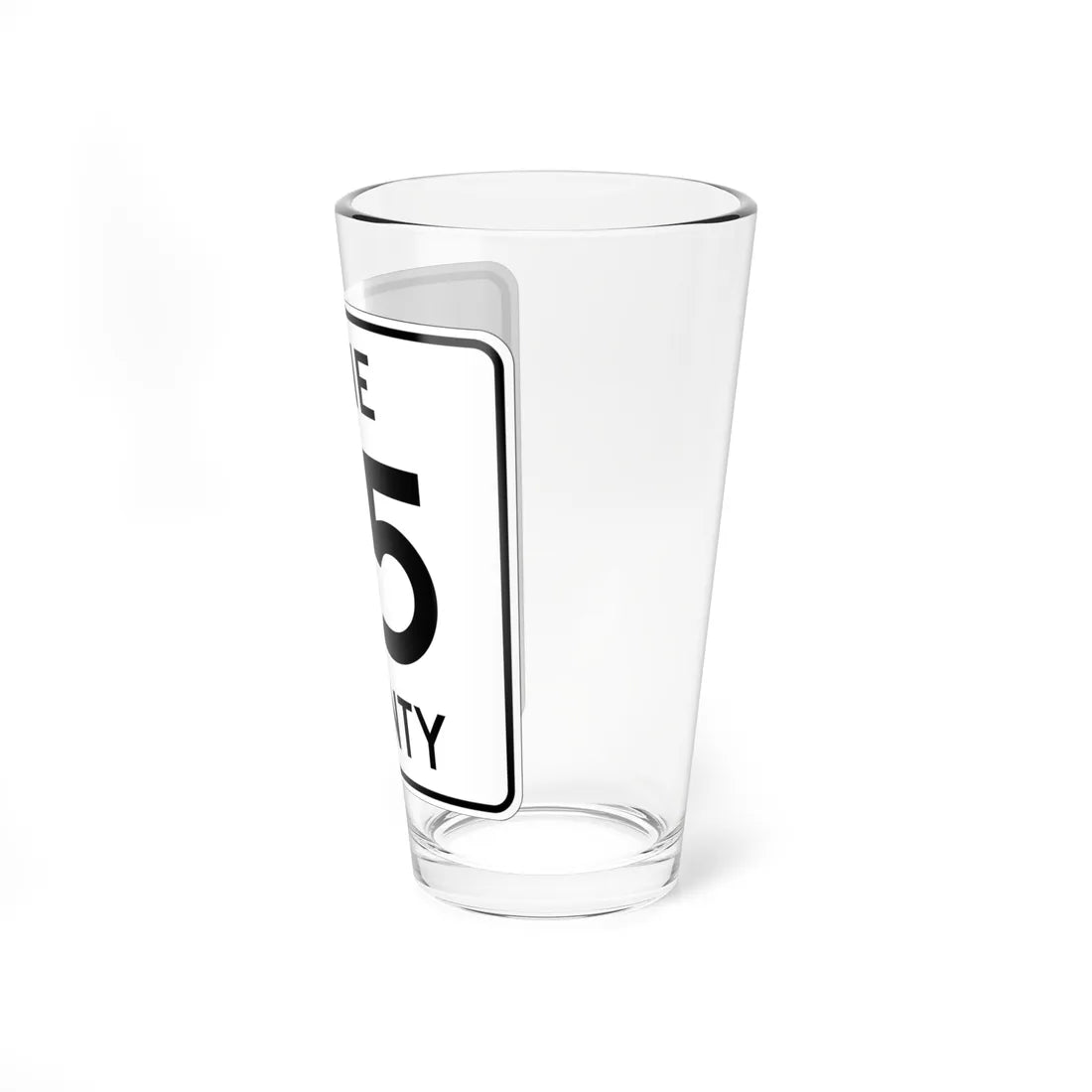 Pine County Route 35 MN (Minnesota) (Road Sign) Pint Glass 16oz - Go Mug Yourself