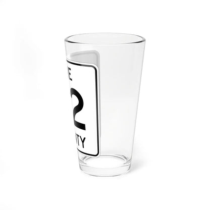 Pine County Route 42 MN (Minnesota) (Road Sign) Pint Glass 16oz - Go Mug Yourself