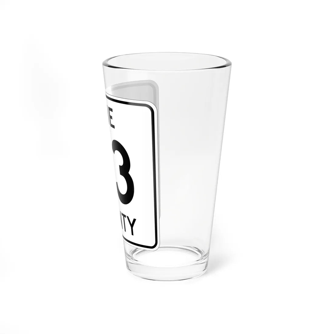 Pine County Route 43 MN (Minnesota) (Road Sign) Pint Glass 16oz - Go Mug Yourself