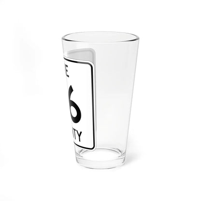 Pine County Route 46 MN (Minnesota) (Road Sign) Pint Glass 16oz - Go Mug Yourself