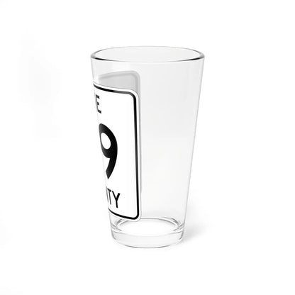 Pine County Route 49 MN (Minnesota) (Road Sign) Pint Glass 16oz - Go Mug Yourself