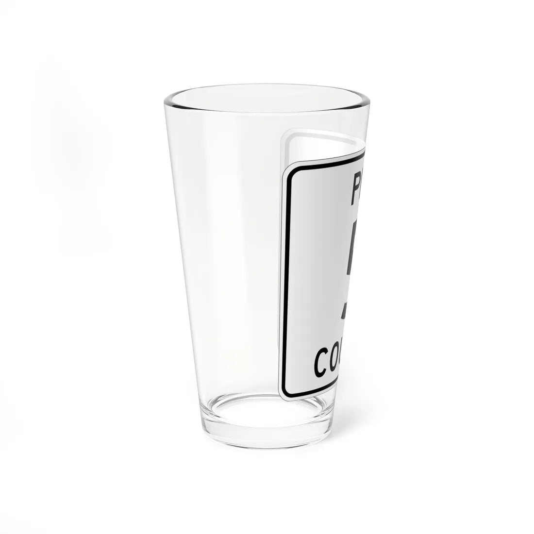 Pine County Route 5 MN (Minnesota) (Road Sign) Pint Glass 16oz - Go Mug Yourself