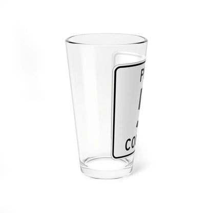 Pine County Route 5 MN (Minnesota) (Road Sign) Pint Glass 16oz - Go Mug Yourself