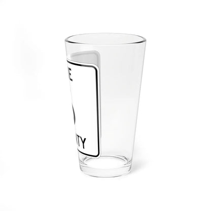 Pine County Route 6 MN (Minnesota) (Road Sign) Pint Glass 16oz - Go Mug Yourself