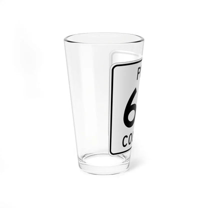 Pine County Route 60 MN (Minnesota) (Road Sign) Pint Glass 16oz - Go Mug Yourself